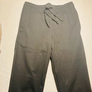 Zara Man dark charcoal elastic drawstring waist athletic pant four pockets